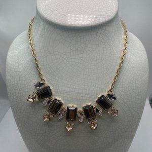 NWOT Gem Necklace with Gold Hardwear